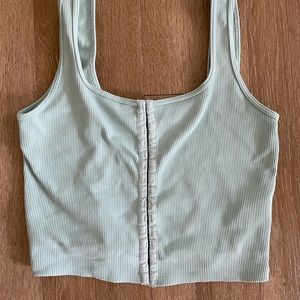 Abercrombie Turquoise Crop Tank